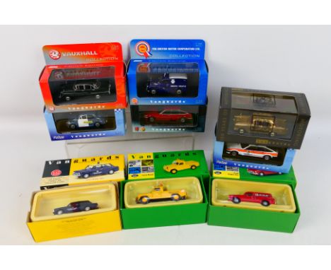 Vanguards - A boxed group of nine diecast model cars from various Vanguard ranges. Lot includes Vanguards Limited Edition VA0