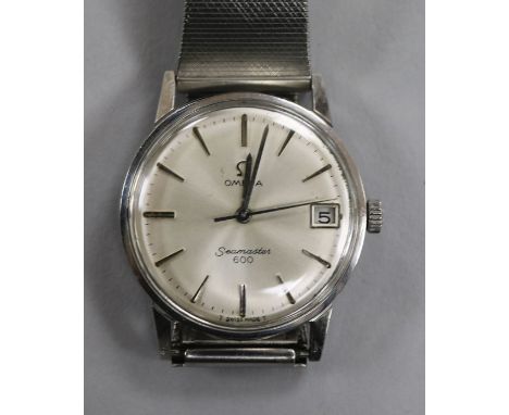 A gentleman's 1960's stainless steel Omega Seamaster 600 wrist watch, movement c.611.