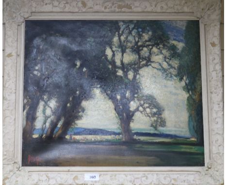 Gordon Mitchell Forsyth (Scottish, 1879-1952), oil on canvas, 'Andante Cantablile', signed l.l. 55 x 65cmNote: Gordon Forsyth