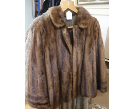 A brown mink jacket