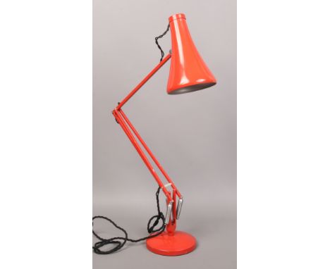 A red angle poise desk lamp Herbert Terry &amp; Sons Ltd Redditch.
