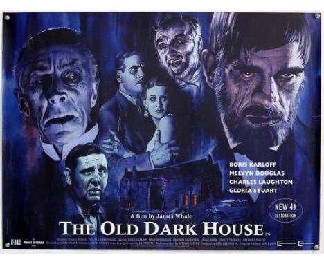The Old Dark House (R-2018) British Quad film poster, for the re-mastered re-release, the film displaying re-imagined artwork