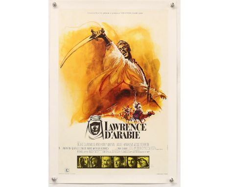 Lawrence of Arabia (R-1970's) French small film poster, artwork by Michel Landi d'apres Georges Kerfyser, linen backed, 15 x 