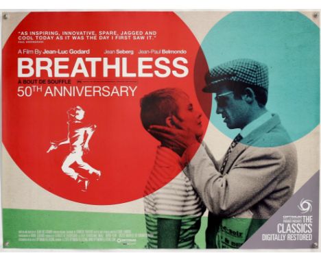 Breathless (R-2010) aka A Bout De Souffle - Four British Quad film posters, these for the 2010 re-release of this French New 