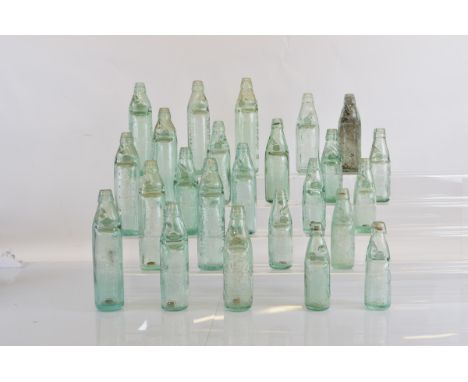 A collection of West Midlands codd bottles, by various makers and sizes. Including eight large size bottles titled Jumbo by R