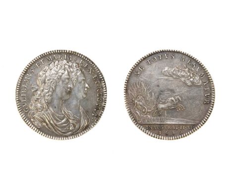 Medals, Great Britain, William &amp; Mary (1689-1694), William and Mary, Coronation, 1689, a silver medal, unsigned [by J. Ro