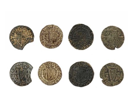 Coins, Ireland, Henry VIII (1509-1547), a collection of Harp Groats comprising an Anne Boleyn example, hA to the side of the 