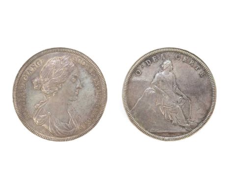 Medals, Great Britain, James II (1685-1688), Mary of Modena, Coronation, 1685, the official silver medal, by John Roettier,la