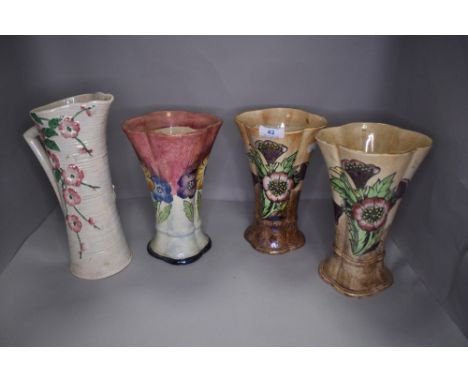 A selection of Lustre ware ceramic vase including Kensington