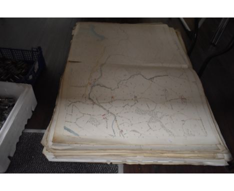 A selection of ordnance survey guides and maps large sizes mostly local areas