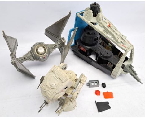 Kenner Star Wars vintage incomplete Darth Vader's Star Destroyer, Tie Interceptor & AT-ST. Condition poor to fairTie Intercep