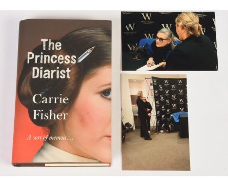 Carrie Fisher signed book The Princess Diarist 11 December 2016. Excellent to excellent plusThe signing took place on 11 Dece