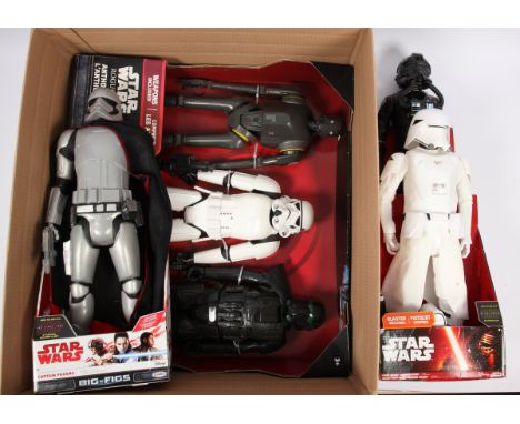 Jakks Pacific Star Wars sealed BIG FIGS including Captain Phasma, Tie fighter Pilot, with Rogue One 3 Pack. Good to good plus