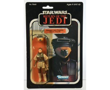 Kenner Star Wars Princess Leia Organa Boushh Disguise yellow bubble ROTJ 77A. Condition Good to good plusSmall patch of litho