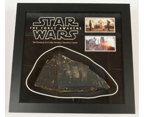 Star Wars Force Awakens Set Dressing piece from Maz Kanata's Takodana Castle. This item contains no COA or Provenance, howeve