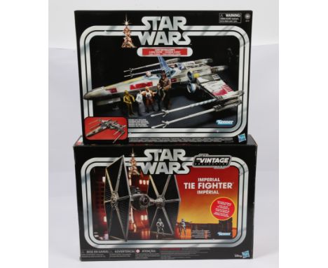 Hasbro Star Wars Vintage Collection sealed Luke Skywalker X-Wing Fighter &amp; Imperial Tie Fighter. Condition Excellent to E