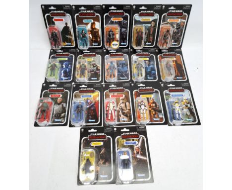 Hasbro Star Wars Carded Vintage Collection The Mandalorian figures inc. Koska Reeves, Axe Woves, Cara Dune, Bo-Katan Kryze, A