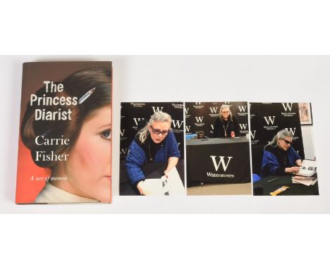 Carrie Fisher signed book The Princess Diarist 11 December 2016. Excellent to excellent plusThe signing took place on 11 Dece