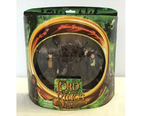 A boxed Lord of the Rings twin playset - Merry & Pippin with Moria Orc from 'The Fellowship of the Ring'.