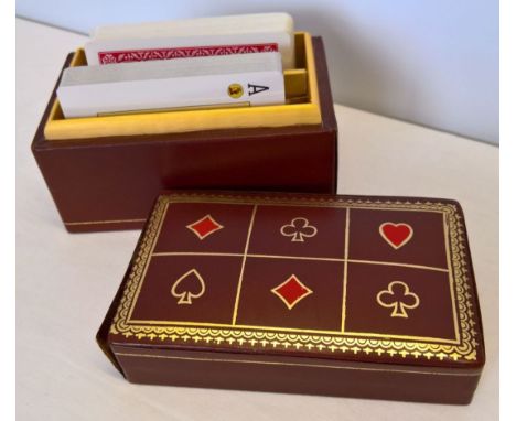 A card box containing 2 sets of playing cards.