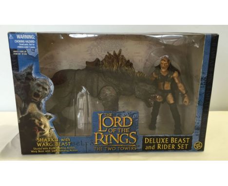 A boxed Lord of the Rings deluxe beast & rider set - Sharkill with Warg beast from 'The Two Towers'.