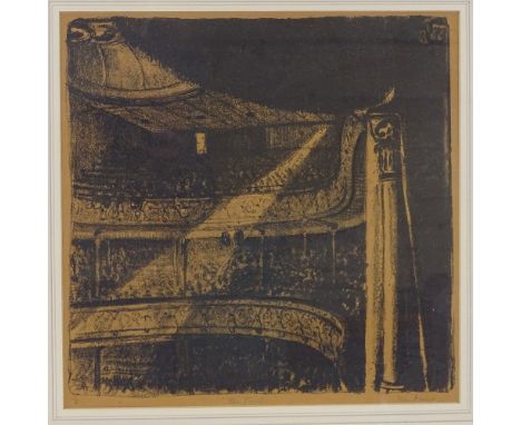 Leonard Lloyd, etching, The Tivoli, signed in pencil, no. 1/8, image size 12" x 11.5", framed 