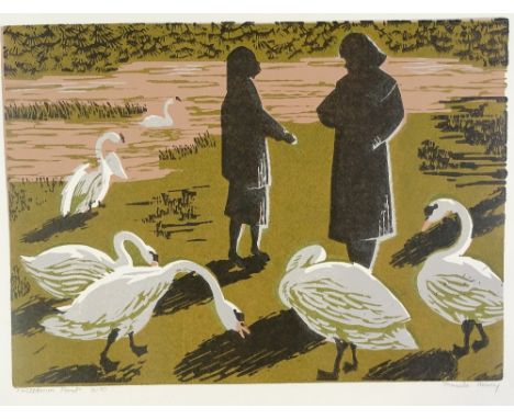A folder of linocuts and screen prints by Pamela Henry (17)