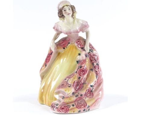 A Goldscheider pottery figure of a woman by Lindner, impressed pattern number 4712, height 22cm 