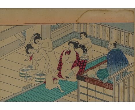 2 Japanese colour woodblock prints 