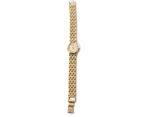 A ROTARY GOLD PLATED LADIES WRIST WATCH
