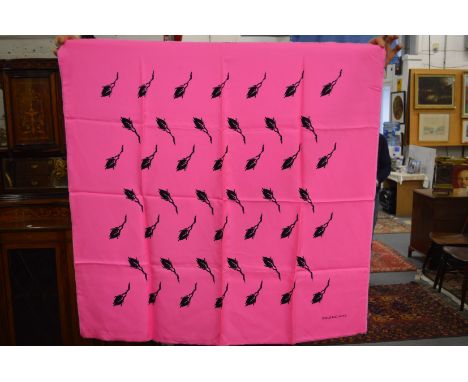 A Balenciaga silk scarf.