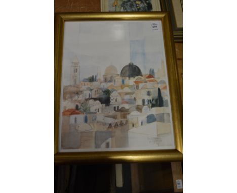 Continental City Rooftops colour print.