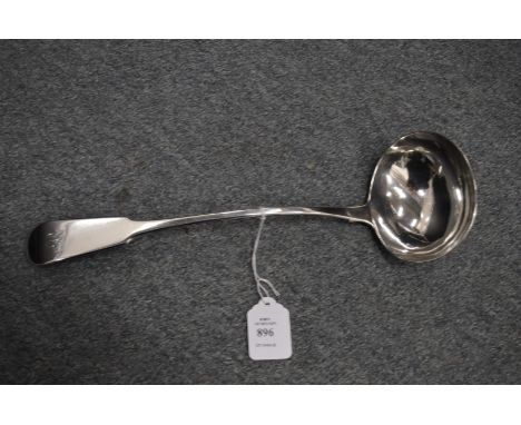 An Edinburgh silver ladle.