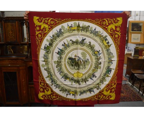A Hermes silk scarf.