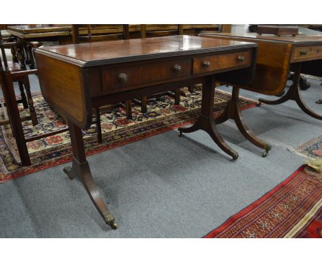 A good Regency style mahogany sofa table.