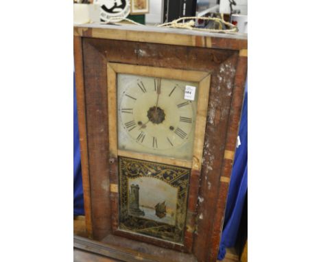An American wall clock.