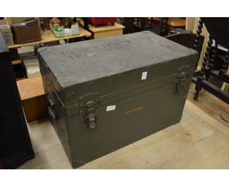 A military trunk.