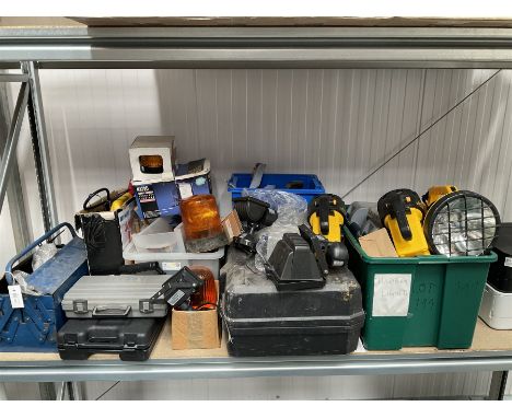 Large quantity of tools including  heat gun, hammers, clamps, soldering equipment, vehicle jump starter and other