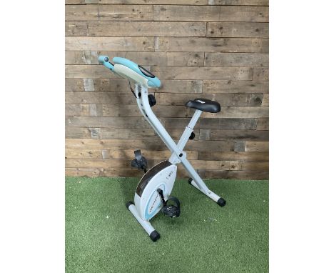 Ultra sport F-bike Exercise bike in light blue and white