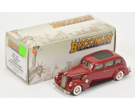 Brooklin Models, BRK141X Model K 1937 Lincoln 7-Passenger Sedan (Lincoln Model Maroon)&nbsp; - Near Mint in Near Mint box.&nb