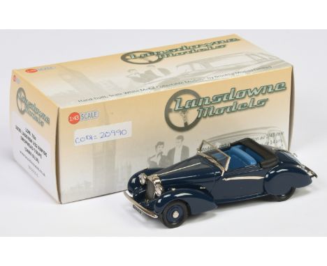 Lansdowne Models (Brooklin) LDM78a 1939 Lagonda V12 Rapide Drophead Coupe (Dark Blue) - Mint in Near Mint box.