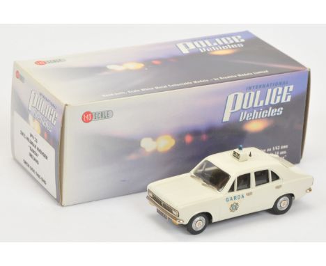 Brooklin Models, "International Police Vehicles", IPV13 1971 Hillman Avenger "Garda" Ireland (White) - Near Mint in Excellent