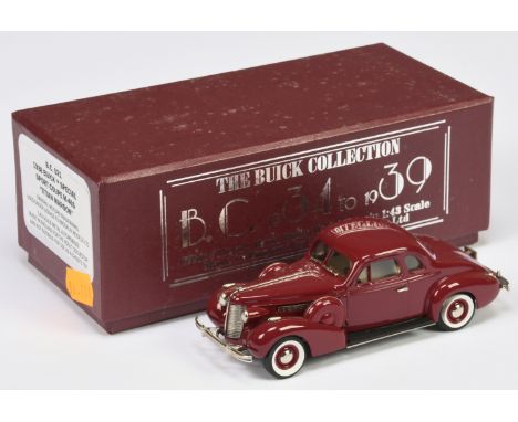 Brooklin Models BC021 1938 Buick Special Sport CoupeM-46S (Titan Maroon) - Near Mint in Near Mint box.