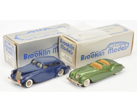 Brooklin Models a mixed boxed pair to include, (1) No.8 1940 Chrysler Newport Phaeton Show Car (2) BRK1X 1933 Pierce-Arrow Br
