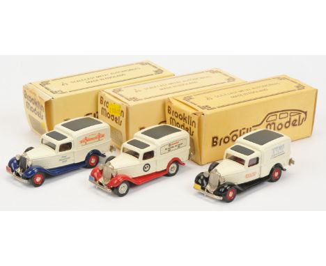 Brooklin Models, a boxed group of 3 Dodge Vans to include (1)BRK16 1935 Dodge Van Special "Dr. Barbados" (2) BRK16 1935 Dodge