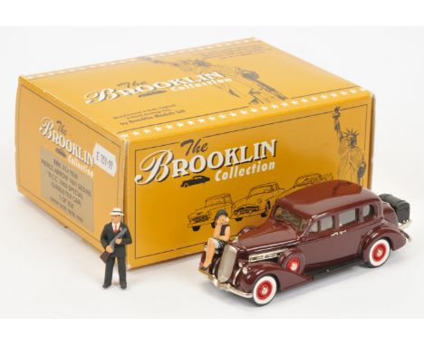 Brooklin Models, BRK81X 1936 Pierce-Arrow 1601 Sedan BCC 2000 Special (Gangster Car)(Maroon)&nbsp; - 1 of 250 Models - Near M