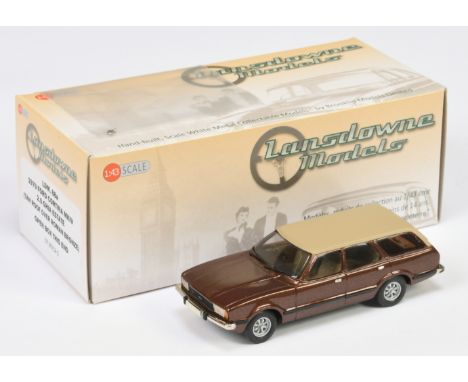 Lansdowne Models (Brooklin) LDM68A 1979 Ford Cortina Mk IV Ghia Estate (Tan Roof over Metallic Brown/Roman Bronze) - Near Min