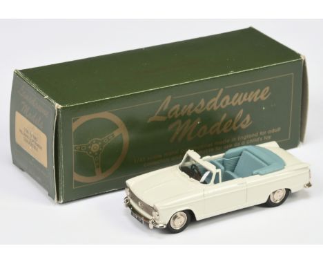 Lansdowne Models (Brooklin) LDM13 1963 Hillman Super Minx Convertible (White) - Near Mint in Good to Excellent (creased) box.