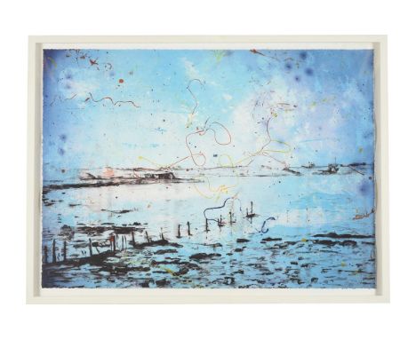 λ ELISABETH MAGILL (BRITISH B.1959)LOWER LOUGH FROM 'PARLOUS LAND' (2005/06)Lithograph in coloursSigned (lower right) and num
