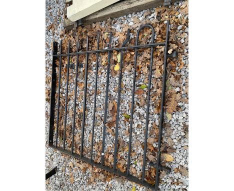 A HEAVY METAL PEDESTRIAN GARDEN GATE 